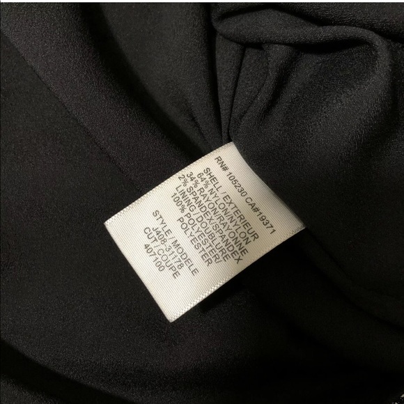 JOIE | Black Geo Lace 3/4 Sleeve Dress Black Sz S - Picture 5 of 5